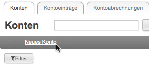 Konto - neu