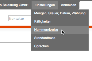 Einstellungen - Nummern