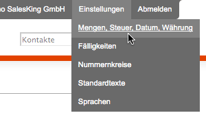 Einstellungen - Allgemein