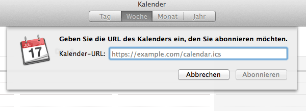 Apple URL einfügen