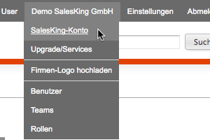 SalesKing-Konto