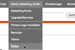 Rolleneinstellungen