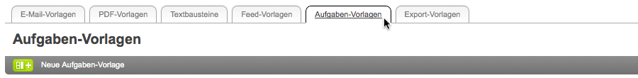 Aufgaben-Vorlagen